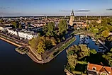 Aerial of Vispoorthaven and Zutphen. 
