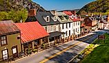 Downtown Harpers Ferry, West Virginia.