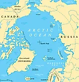 A house on the Barents Sea. The Barents Sea is a marginal sea of the Arctic Ocean. 