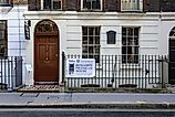 The exterior of Benjamin Franklin House, on Craven Street in London, UK. 