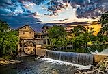 The old mill in Gatlinburg, Tennessee.
