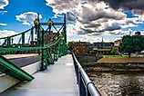 Northampton Street Bridge over the Delaware River, Easton, Pennsylvania.