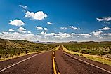 A southbound view down US Highway 385 in Brewster County, Texas. Credit: Gestalt Image/Shutterstock.com