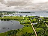 Late afternoon sunset over the Great Salt Pond in New Shoreham, Block Island, Rhode Island. Image Credits: TW Farlow Media