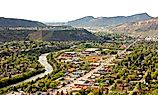 Aerial view of Durango, Colorado.