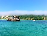 Shipwreck of the Francisco Morazan off the southern shore of South Manitou Island on Lake Michigan