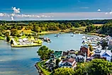 Overlooking Chesapeake City, Maryland.