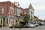 Downtown Fairfield, Iowa. Image credit Bill Whittaker (talk), CC BY-SA 3.0 <https://creativecommons.org/licenses/by-sa/3.0>, via Wikimedia Commons