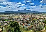 Trinidad, Colorado from above. 