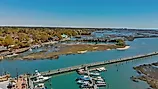Aerial view of the beautiful coastal town of Georgetown, South Carolina.