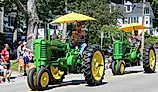 John Deere tractors in Wolfeboro, New Hampshire. Image credit: ETustianPhotography via Shutterstock.