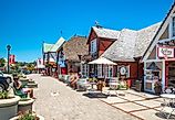 Danish style houses, Solvang village in Santa Barbara County, California, via NaughtyNut / Shutterstock.com