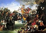 Siege of Szigetvár by Suleiman the Magnificent. Image credit: Johann Peter Krafft via Wikimedia Commons (Public domain).
