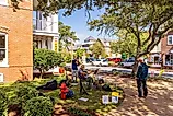 A Musical Performance on a Saturday Morning in Downtown Manteo, via Wileydoc / Shutterstock.com