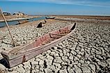 Droughts in the southern marshes of Iraq have lead to desertification.