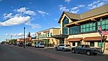 Watford City, North Dakota: Main Street from Park Avenue W in downtown Watford City, Editorial credit: Nagel Photography / Shutterstock.com