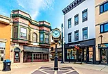 Street view in Woodstock, Illinois. Image credit Nejdet Duzen via Shutterstock