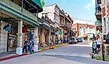 The bustling downtown area of Eureka Springs, Arkansas. Editorial credit: shuttersv / Shutterstock.com.