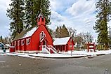  Winter view of the historic Fort Sherman Chapel in Coeur d'Alene, Idaho. Image credit: Kirk Fisher / Shutterstock.com.