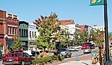 Downtown street in Anderson, South Carolina. Image credit Skywalker195, CC BY-SA 3.0, Wikimedia Commons