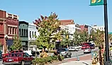 Downtown street in Anderson, South Carolina. Image credit Skywalker195, CC BY-SA 3.0, Wikimedia Commons