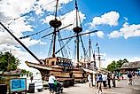 A replica of the first ship to land at jamestown. (Editorial credit: Bob Pool / Shutterstock.com)