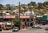 Afternoon sunlight shines on the historic urban core of downtown Nogales. Editorial credit: Matt Gush / Shutterstock.com