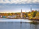 Fall colors in Mahone Bay, Nova Scotia
