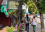 Downtown Woodstock, Vermont. Image credit hw22 via Shutterstock