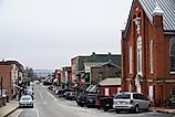 The main street in Downtown Weston, Missouri. Editorial credit: Wirestock Creators / Shutterstock.com