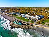 Aerial view of York, Maine.