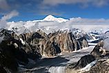 The surreal landscape of the Denali National Park And Preserve, Alaska.