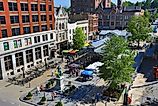 Lexington hosts a farmer's market downtown every Saturday year round. Editorial credit: aceshot1 / Shutterstock.com