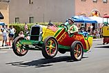 The Strassenfest Parade in Jasper, Indiana. By Roberto Galan via Shutterstock.com