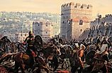 The Ottoman invasion of Constantinople.