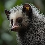 Close-up of an aye-aye.