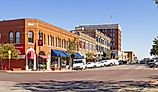 The old business district on Frank Phillips Boulevard in Bartlesville, Oklahoma. Image credit Roberto Galan via Shutterstock.