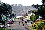 The small coastal town of Mendocino, California. 