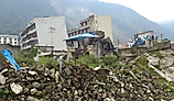 Damage from an earthquake in Sichuan, China, that scientists believe was caused by nearby dam construction.