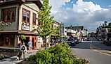 Main Street in Lake Placid, New York.