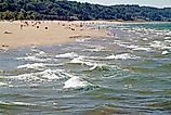 Grand Haven State Park on Lake Michigan