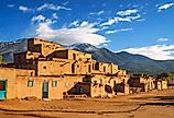 Ancient dwellings of UNESCO World Heritage Site, Taos Pueblo, New Mexico.