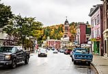Main Street, Saranac Lake. 186 buildings in the village are listed on the National Register of Historic Places. Image credit Albert Pego via Shutterstock.