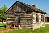 The John Sanburn Cabin. Knoxville, Illinois. Editorial credit: Eddie J. Rodriquez / Shutterstock.com