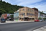 Town square in Berkeley Springs, West Virginia. Image credit G. Edward Johnson, CC BY 4.0 , via Wikimedia Commons