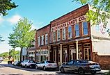 Vicksburg, Mississippi, an old building downtown on a sunny day. Image credit Sabrina Janelle Gordon via Shutterstock