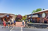 Small businesses on State Street, Black Mountain, North Carolina