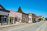 Historic commercial buildings on Third Street in the town center of San Juan Bautista, California. Editorial credit: Wangkun Jia / Shutterstock.com