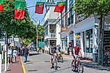 A busy day in Commercial Street in Provincetown, Massachusetts. Image credit Rolf_52 via Shutterstock 