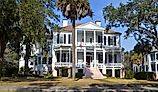 Beautiful historic Cuthbert House in Beaufort, South Carolina.